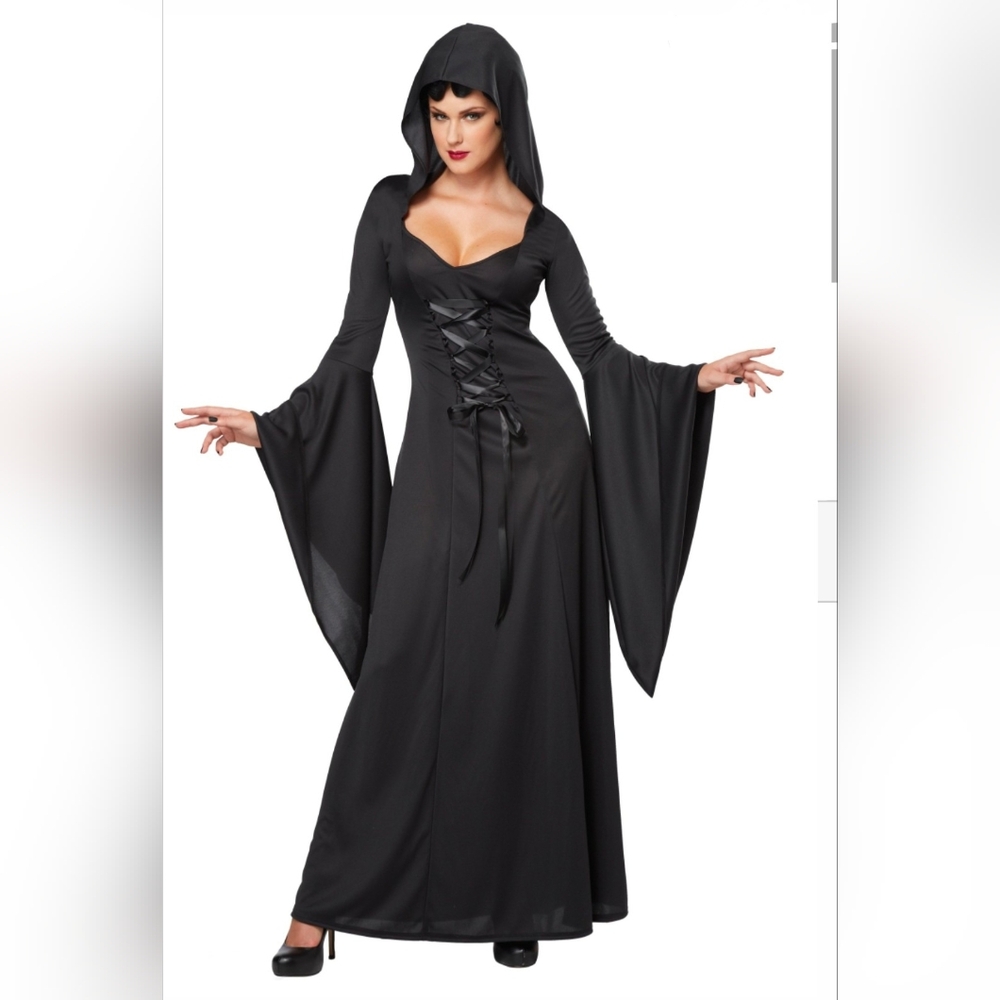 California Costumes Deluxe hooded robe Medium